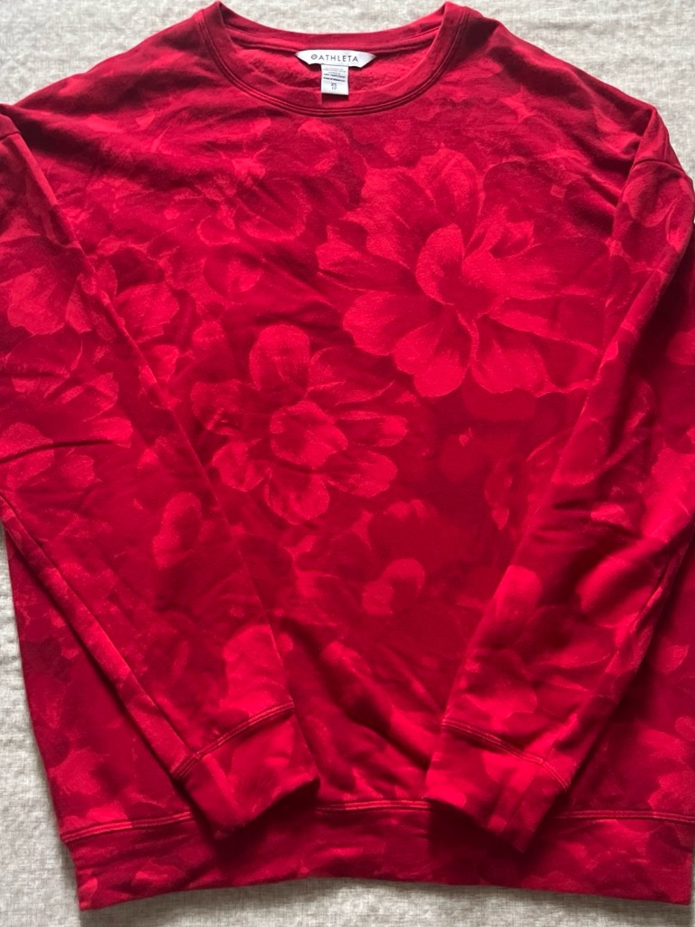 Athleta Chakra Red Sweatshirt Size XS